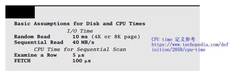 disk and cpu time